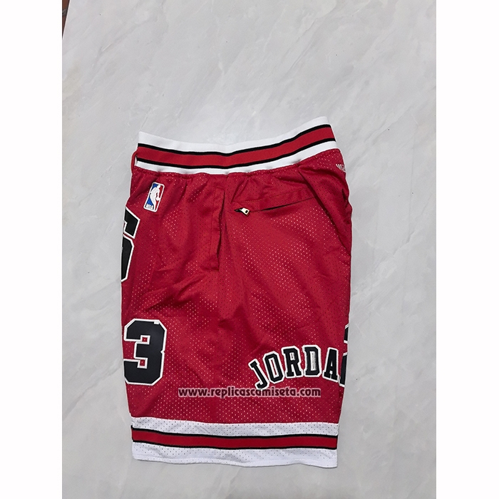 Pantalone Chicago Bulls Mitchell & Ness Just Don 1997-98 Rojo